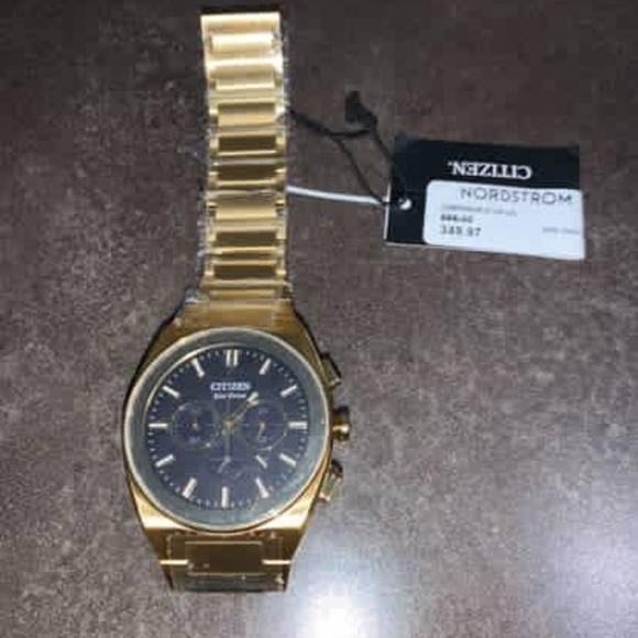 Citizen Gold Chronograph with Dark Dial